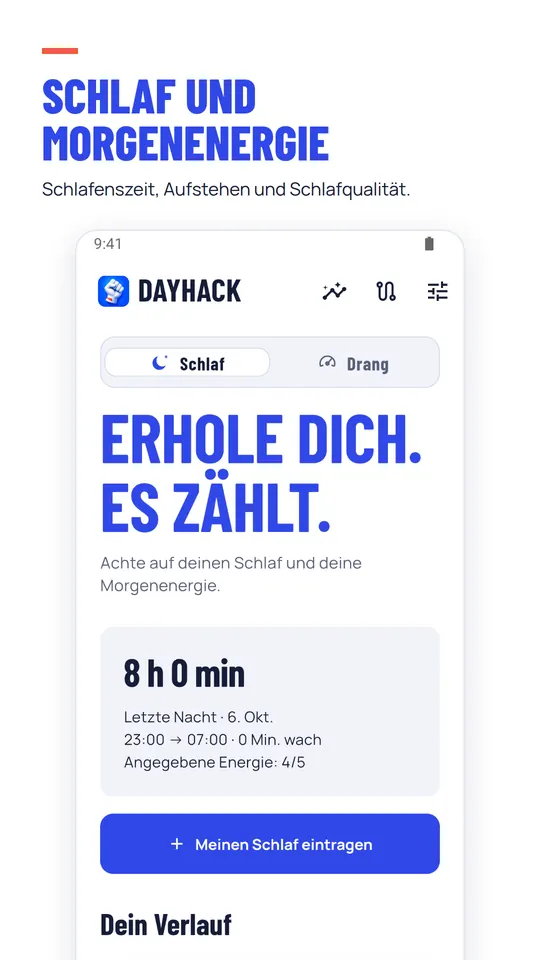 Schlaf und Morgenenergie