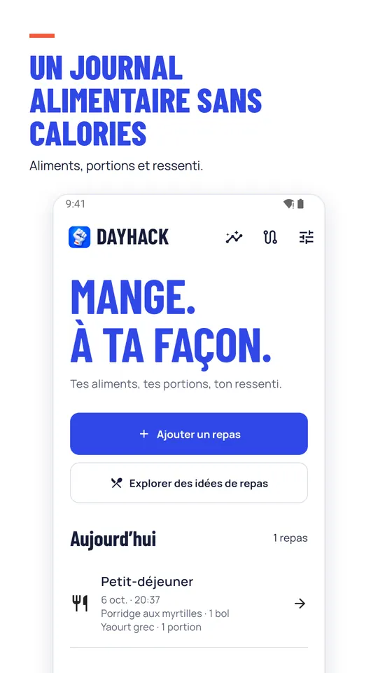 Un journal alimentaire sans calories